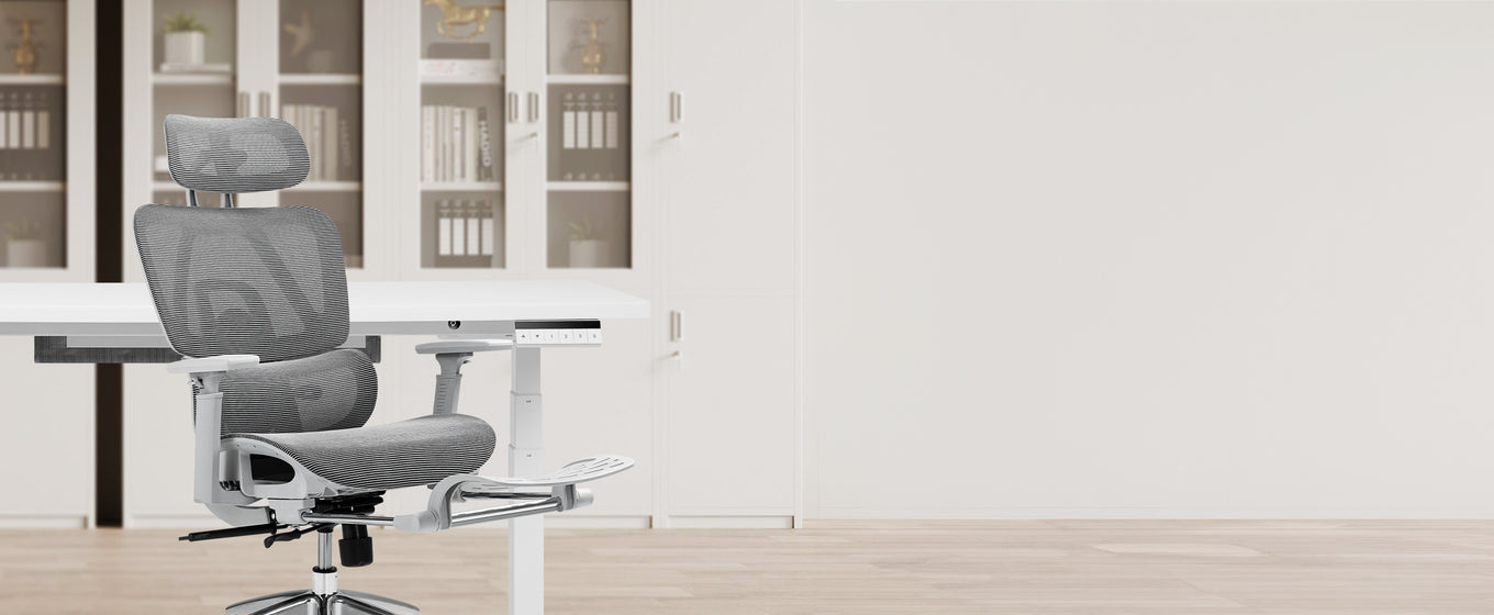 EP460 | Ergonomic office chair with footrest